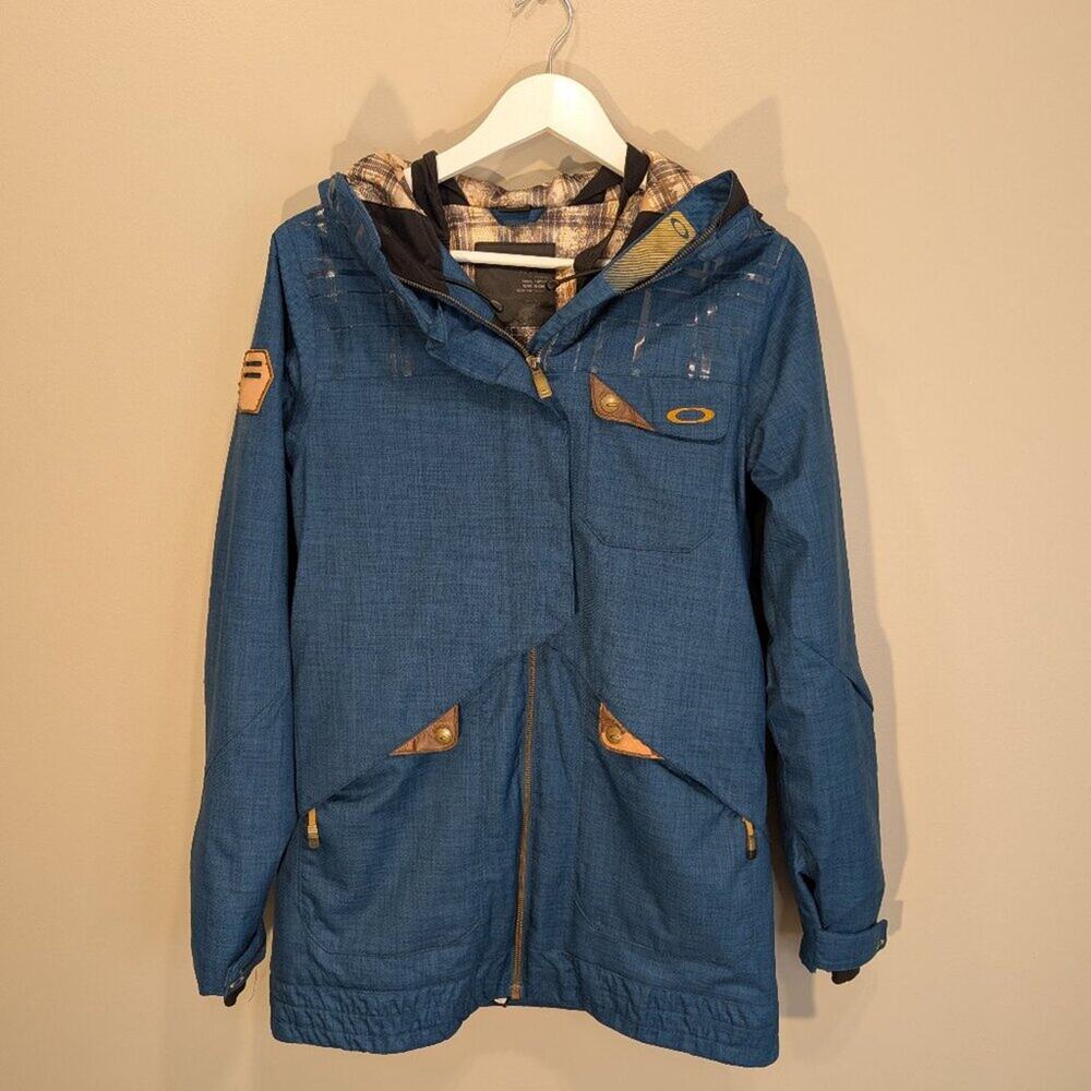 Oakley Village Jacket Teal Blue Ski Snowboard Winter Performance Gear - Size XS